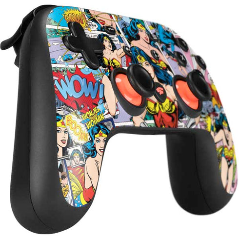 DC Comics Wonder Woman Comic Blast Google Stadia Controller Skin